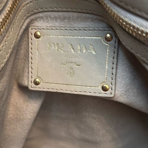 Prada Beige Leather Tote - Picture 12 of 15